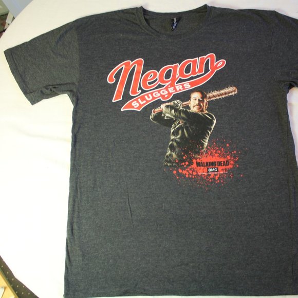 The walking dead lootcrate large negan slugger shirt large grey - Picture 2 of 4